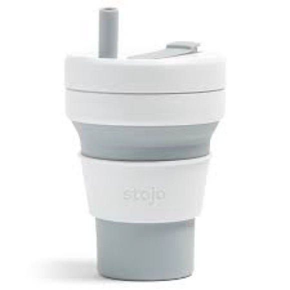Stojo Other - Stojo 16 oz. Collapsible Cup - Grey and White